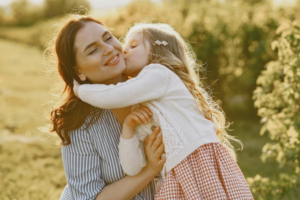 Daughter kissing mom ass joyful reminders
